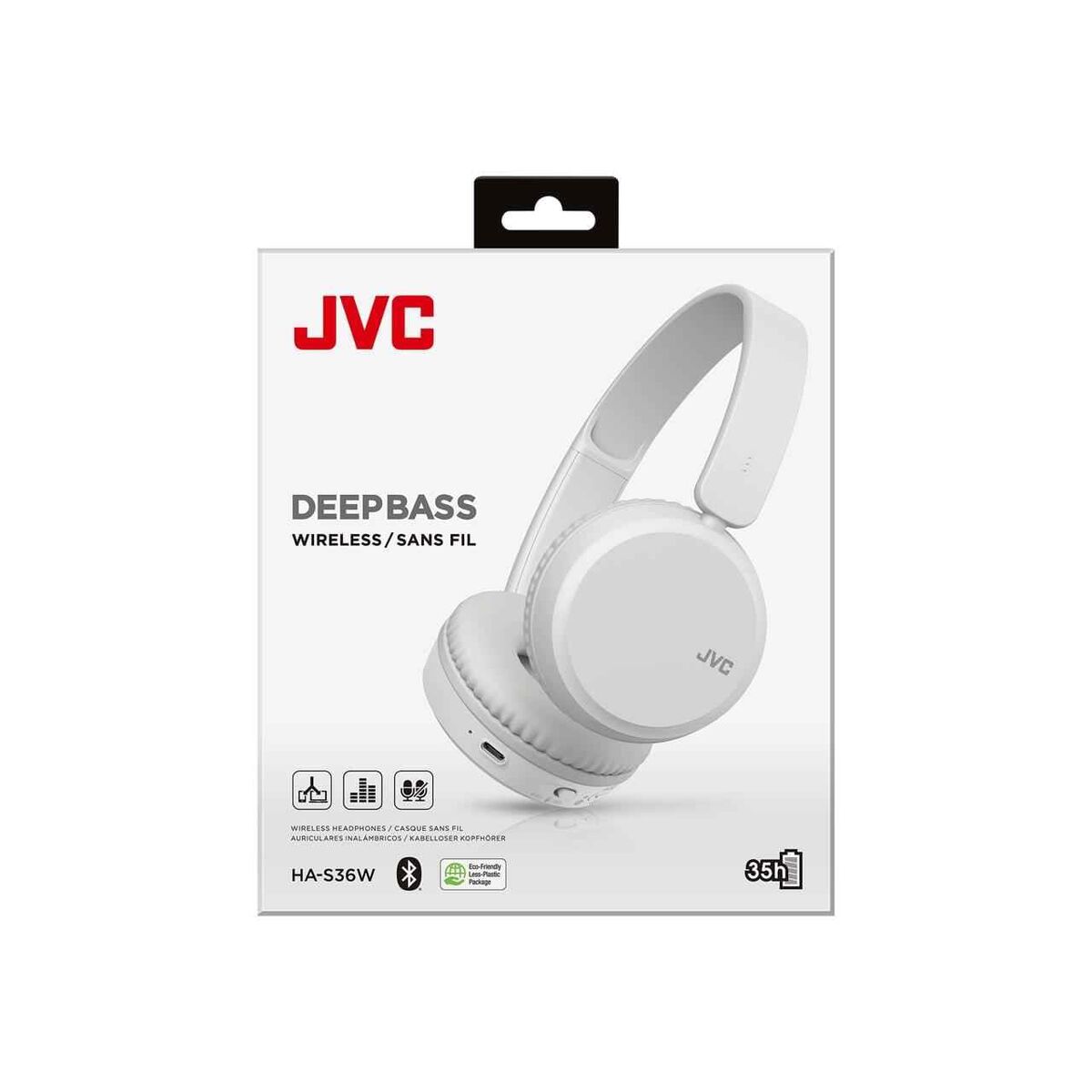 Wireless Headphones JVC HAS-36WWU Bluetooth Bluetooth 5.2 White Black-6