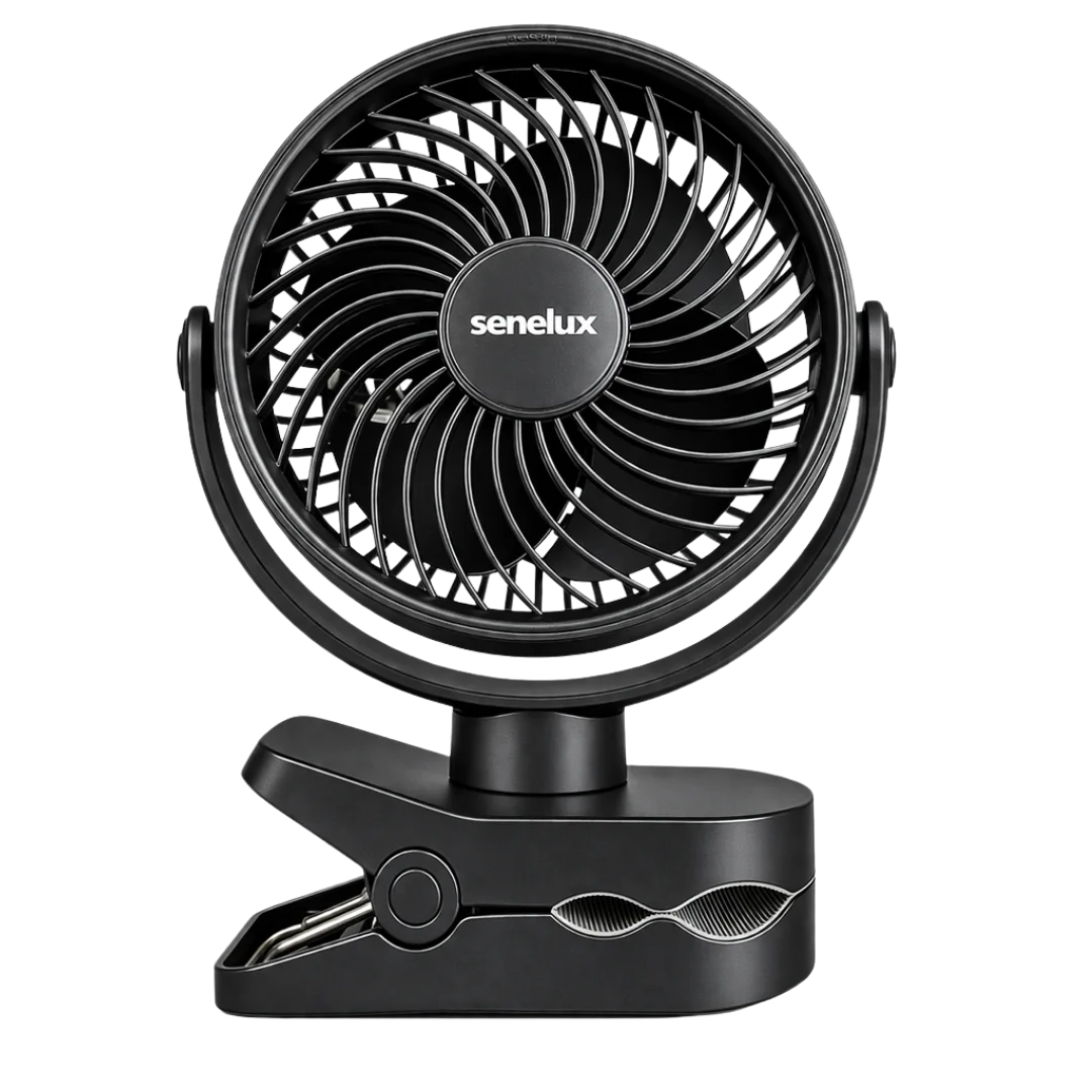 Senelux 5" Wireless Clip-On Fan