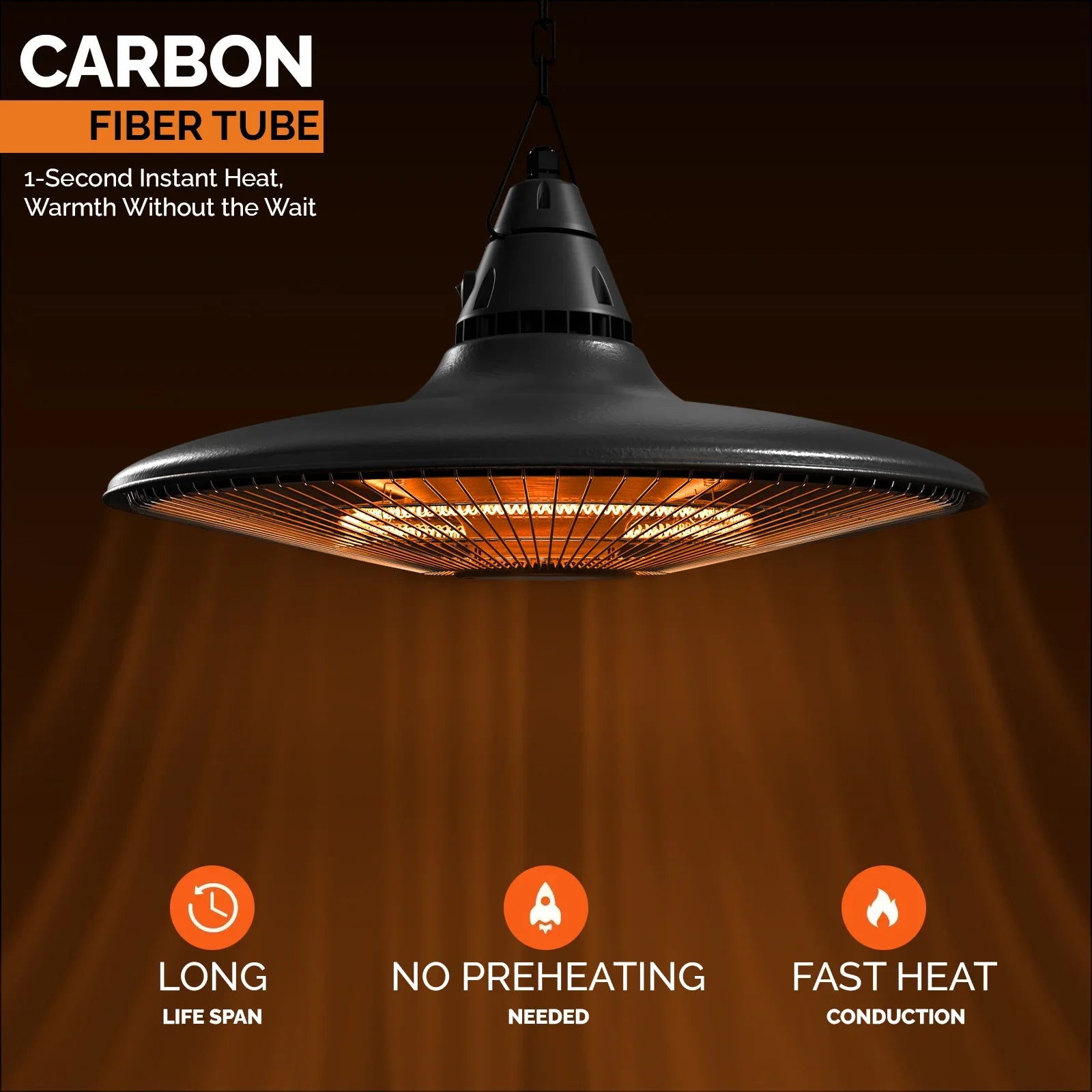 Hanging Outdoor Patio Heater with Remote Control