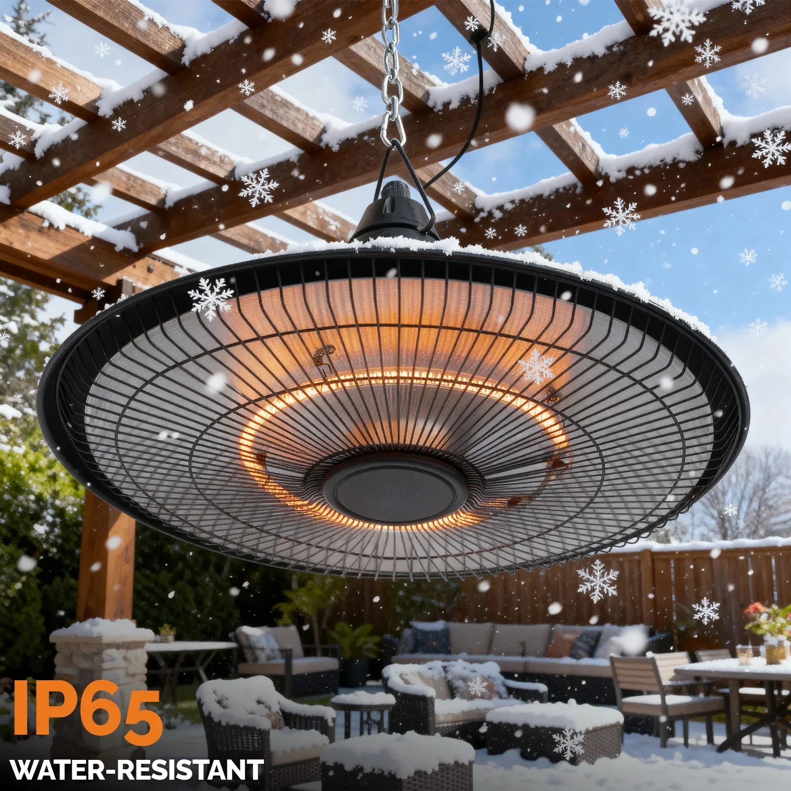 Hanging Outdoor Patio Heater with Remote Control