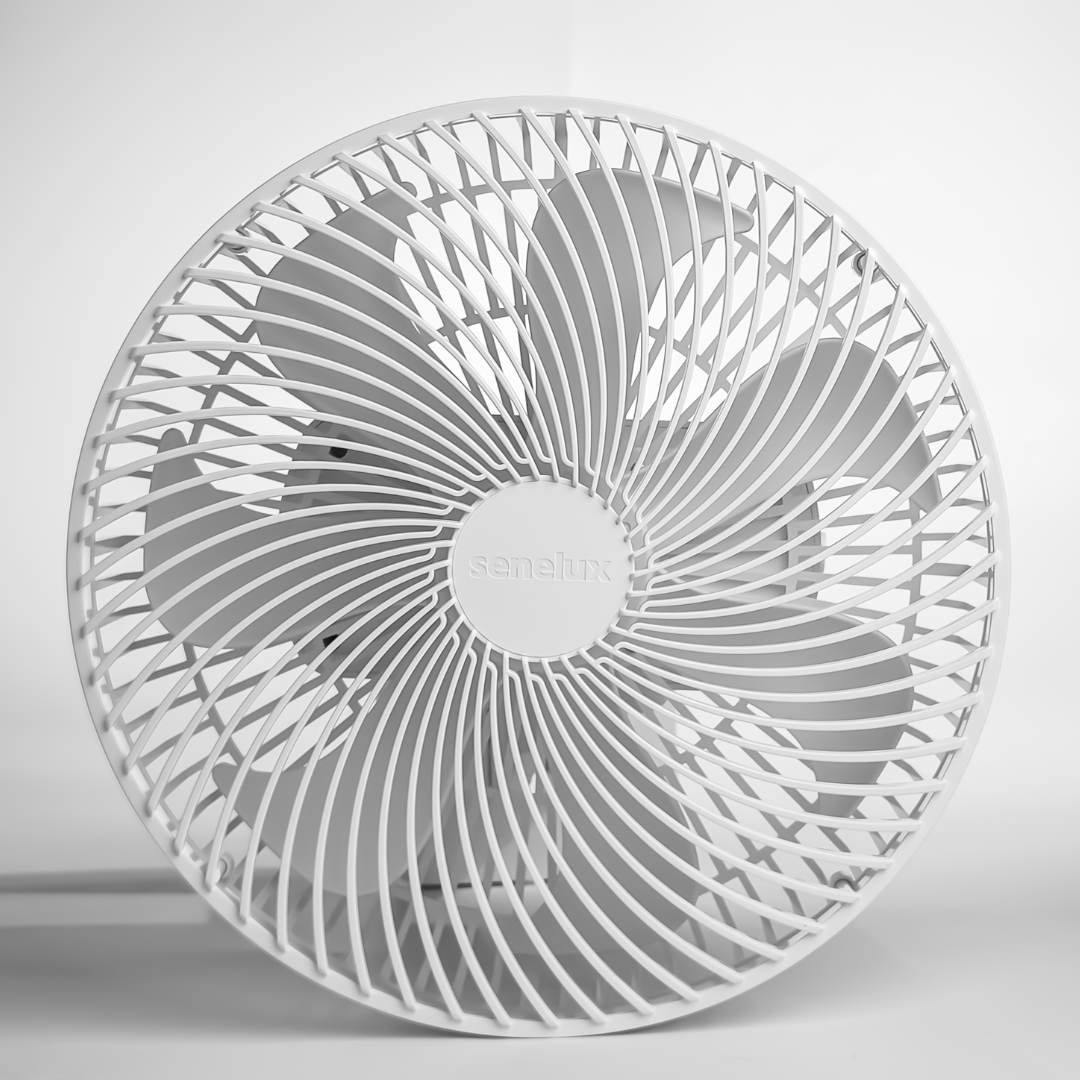 Senelux 10 Inch Wall Fan- Great Home Cooling For Bedrooms, Living Rooms and Kitchen Cooling